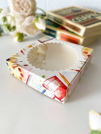 Упаковка под печенье/пряник/мармелад/пончик "Школьные краски" — изображение 2